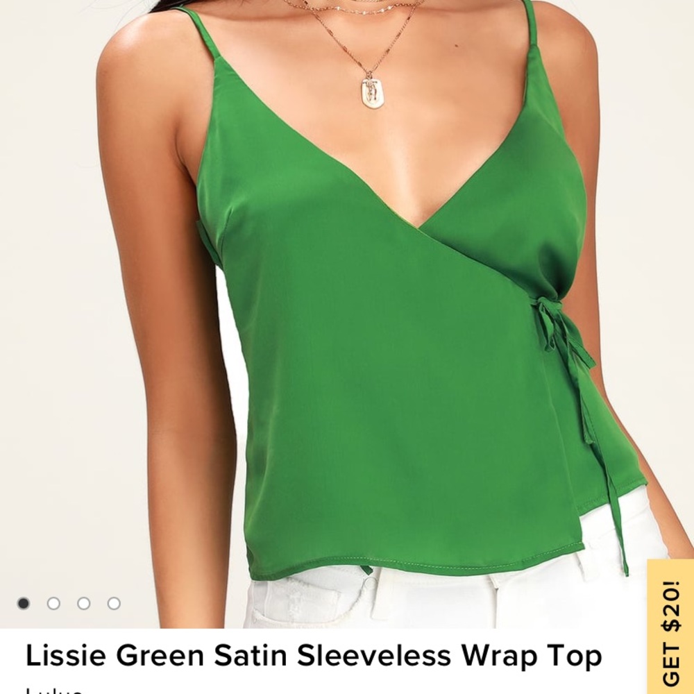 NWOT Renamed crop wrap tank